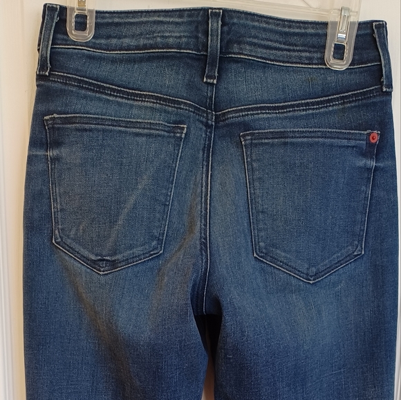 PRE-LOVED SPANX JEANS BY SARA BLAKELY 5-POCKET BOYFRIEND SIZE 26 CUFFED HEM - Picture 5 of 10